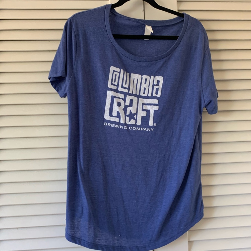 EUC blue Columbia Craft Beer tee 🍺